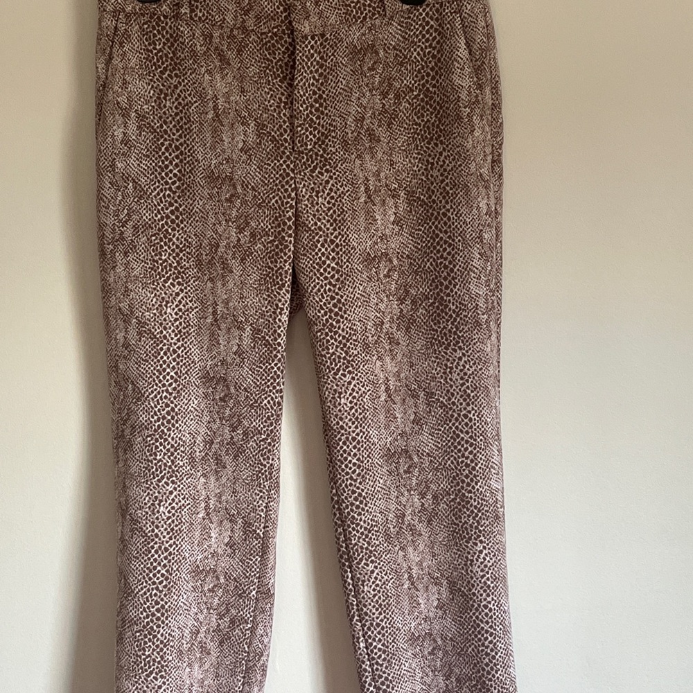 Banana Republic Taupe Animal Print Pants